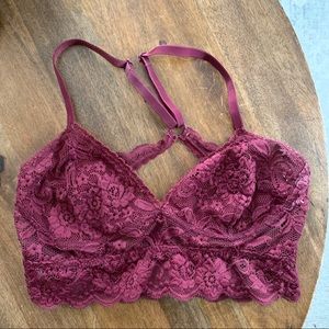 Burgundy Bralette from Target